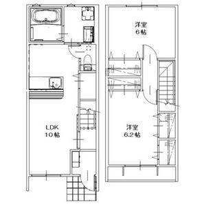 タマタウン(2LDK/1階)の間取り写真