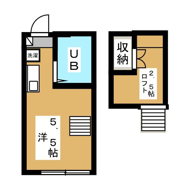 エース高円寺南(ワンルーム/2階)の間取り写真