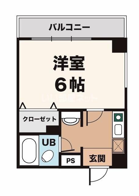 ニュープレジデント藤澤(1K/2階)の間取り写真