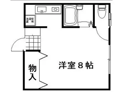 第2モリタビル(ワンルーム/3階)の間取り写真