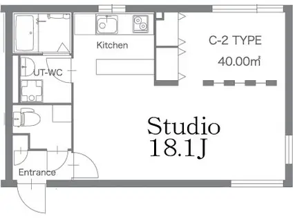 STAART OSAKI-スタールト大崎‐(ワンルーム/4階)の間取り写真