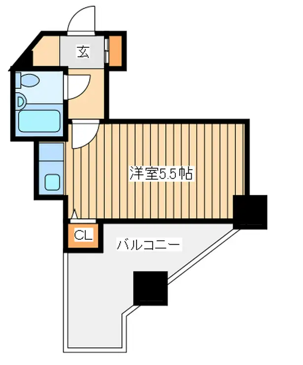 クリオ大口壱番館 3階階 間取り