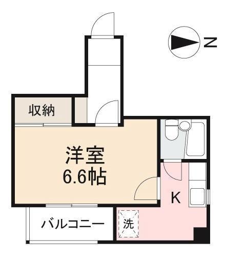 東和ビル(1K/3階)の間取り写真