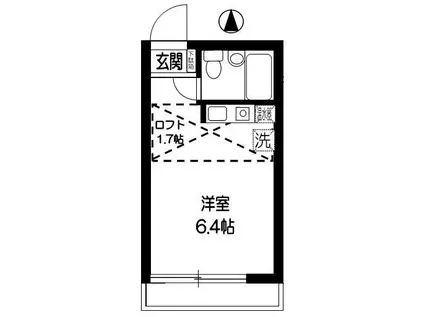 レノ桜新町(ワンルーム/3階)の間取り写真