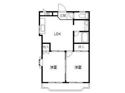 TOSI-KEN.01(2LDK/1階)の間取り写真