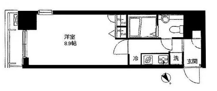 ステージグランデ日本橋 7階階 間取り