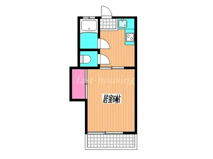 親光荘(1K/3階)の間取り写真