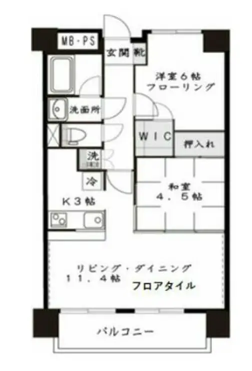 レック芝公園マンション 10階階 間取り