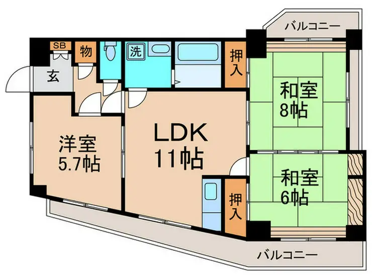 マンションコイズミ 2階階 間取り