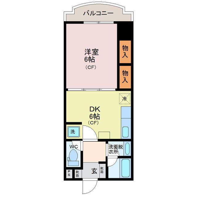 QUALIA(1DK/1階)の間取り写真
