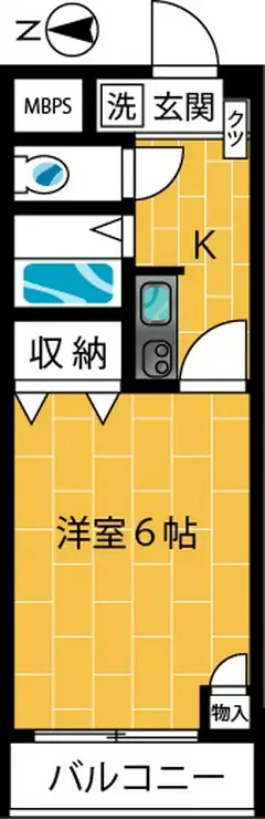 セシーズイシイ6 2階階 間取り