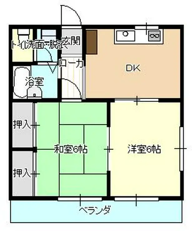 エステート本町 3階階 間取り