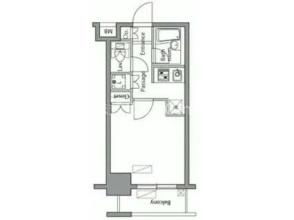 レジディア横濱関内(1K/5階)の間取り写真