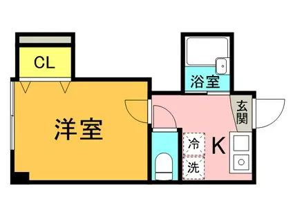 COMFORT AKEBONO(1K/4階)の間取り写真