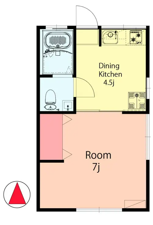 第2丸池ハイツ 1階階 間取り