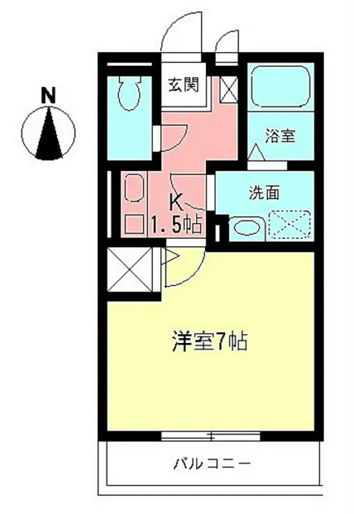 ロングフォレストA 2階階 間取り