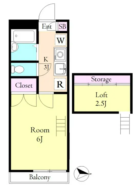 ビューティフルハイツA 2階階 間取り