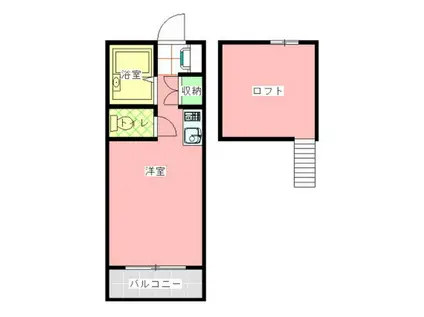 WATARI HOMES(ワンルーム/1階)の間取り写真