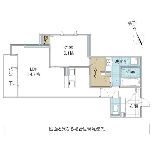 DS LIEN A A号地(1LDK/2階)の間取り写真