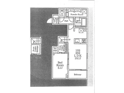 ルピナスガーデン代田(1LDK/1階)の間取り写真