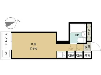 エトワール南荻窪(ワンルーム/1階)の間取り写真