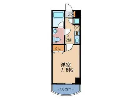 ライブコート北梅田(1K/11階)の間取り写真