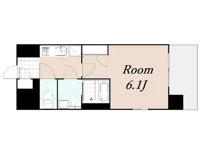 エスリード福島シティグランツ(1K/2階)の間取り写真