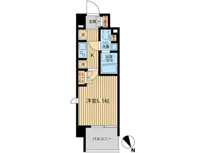 BLESS上池袋(1K/5階)の間取り写真