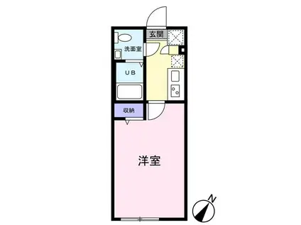 NICO MAISON(1K/1階)の間取り写真