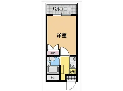 バードランド(1K/2階)の間取り写真