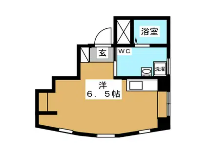 下谷ビル(ワンルーム/5階)の間取り写真