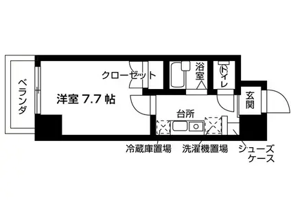 エル・セレーノ近大前(1K/10階)の間取り写真
