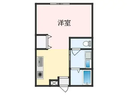 ロイヤル・イズミ(1K/2階)の間取り写真