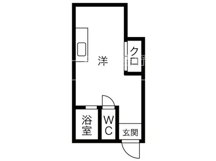 コーポ吉村(ワンルーム/2階)の間取り写真