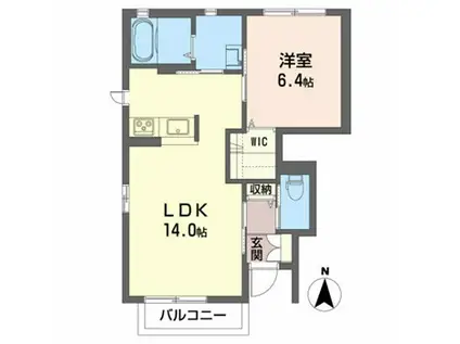 シャーメゾン桜田西(1LDK/1階)の間取り写真