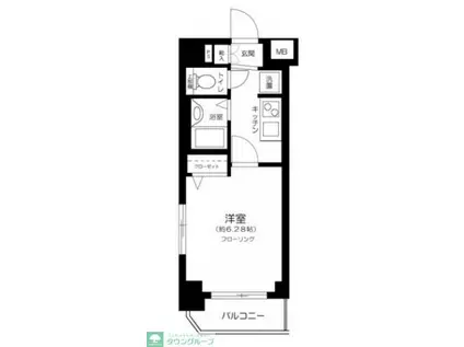 グローバン本所吾妻橋(1K/3階)の間取り写真