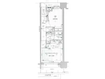 プレサンス ロジェ 名古屋駅ノース FRONT(1LDK/6階)の間取り写真