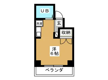 リヴェール(1K/3階)の間取り写真