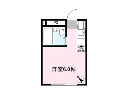 サンハイツ富久(ワンルーム/1階)の間取り写真