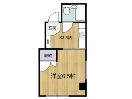 エステエビル(1K/3階)の間取り写真