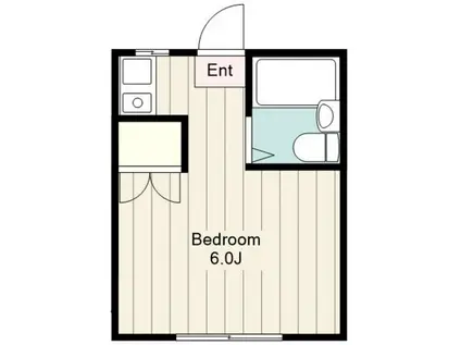 シャルム妻田(1K/2階)の間取り写真