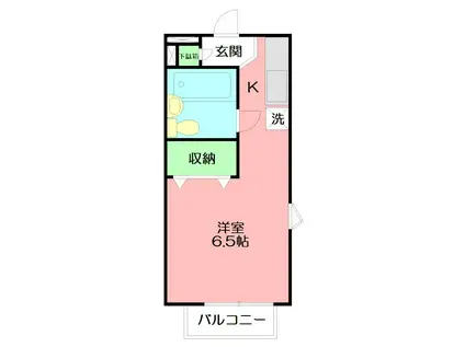 アルテミスTOKAI(ワンルーム/1階)の間取り写真