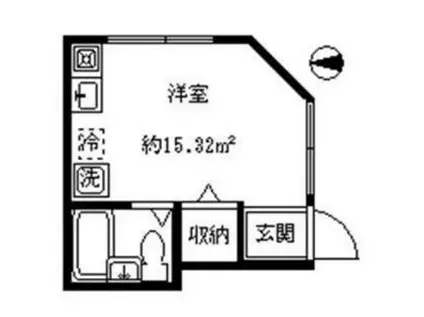 コーポ新宿(ワンルーム/1階)の間取り写真