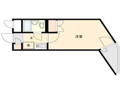 セントヒルズ橋本(1K/3階)の間取り写真