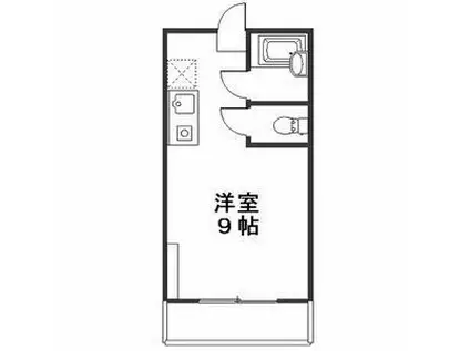 ハイツAK(ワンルーム/1階)の間取り写真