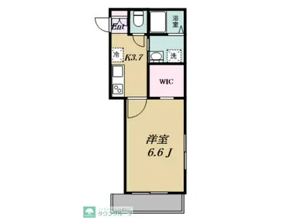 ルミエール泉町(1K/2階)の間取り写真