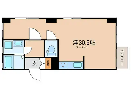 エクセレンス池袋(ワンルーム/3階)の間取り写真