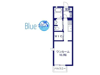 ORCHARD SIDE湘南台(ワンルーム/2階)の間取り写真