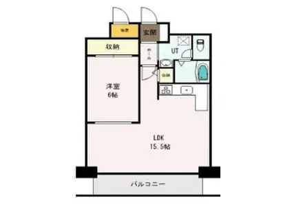 チサンマンション山鼻(1LDK/3階)の間取り写真