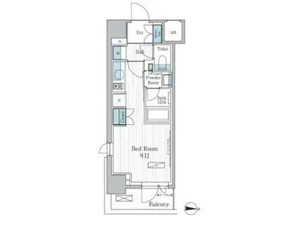 パークアクシス東陽町レジデンス(ワンルーム/6階)の間取り写真